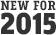 New for 2015
