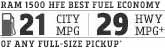 Ram Trucks Best in Class 25 HWY MPG Ratings