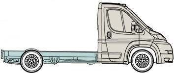 2016 Ram ProMaster Exterior Chassis Cab outline