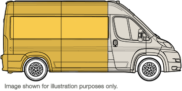 2016 Ram ProMaster Exterior Window Van outline