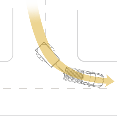 'wide turns' diagram