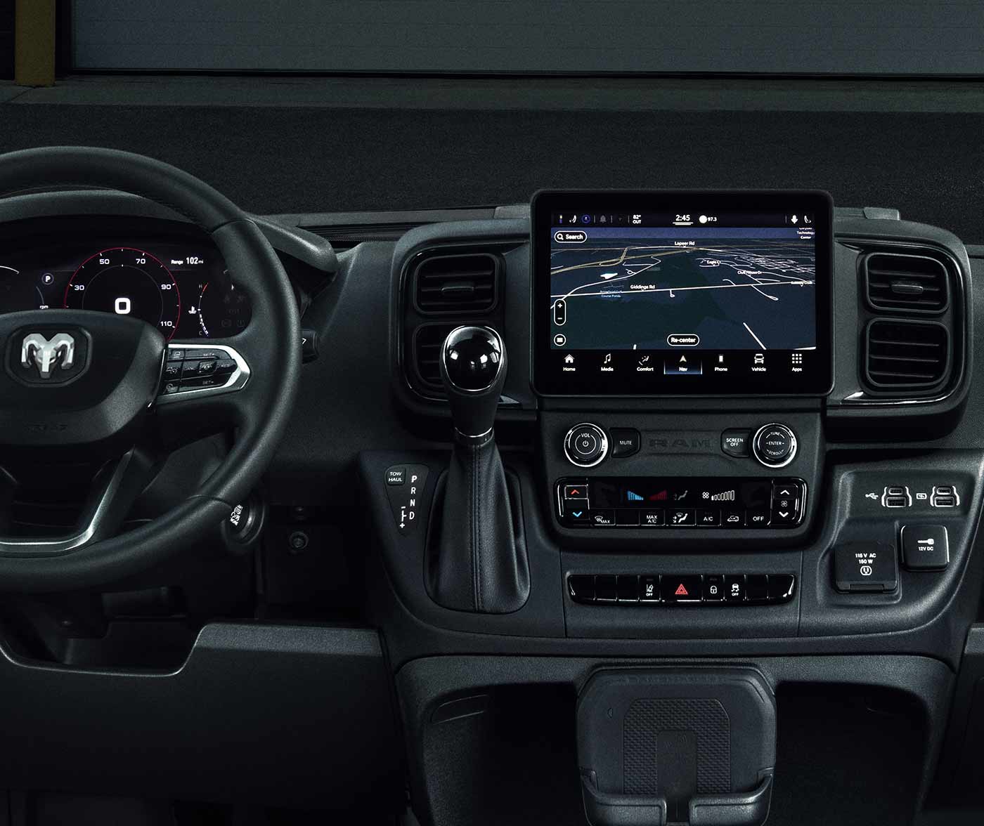 2023 Ram ProMaster® Interior USB Ports, Storage & More