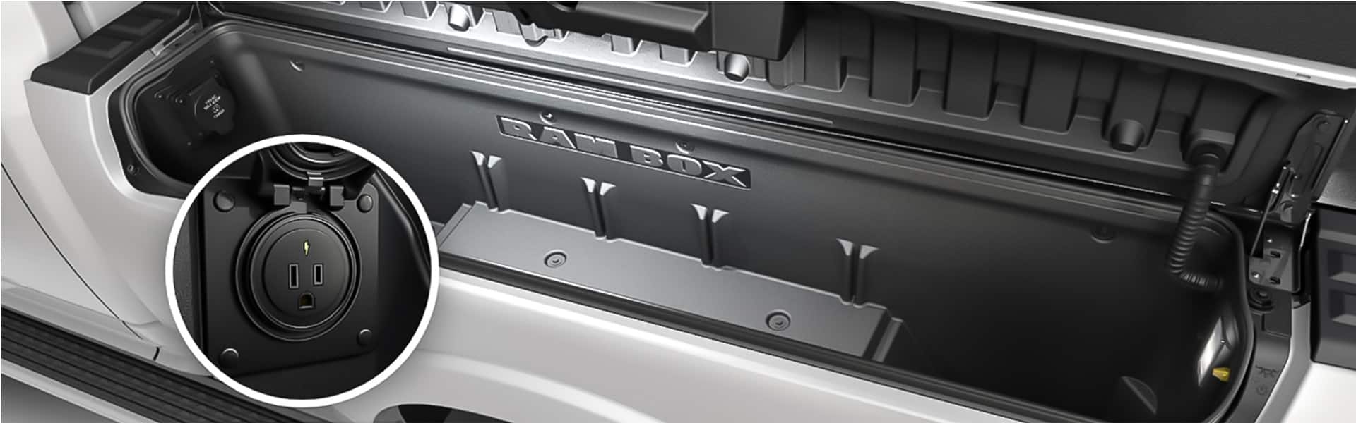 Exterior truck bed speakers top