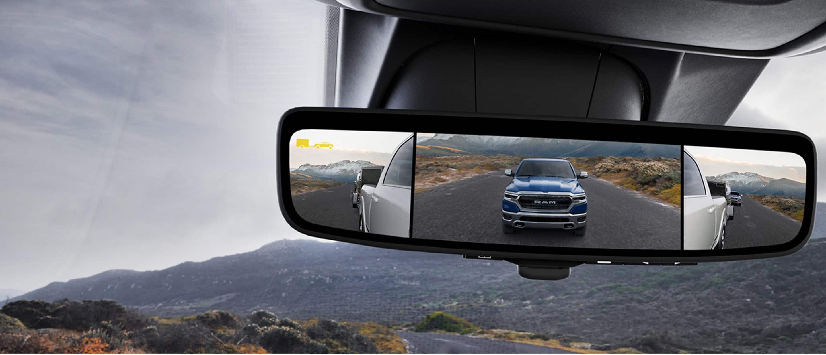 2024 RAM 1500 Laramie digital rearview mirror.