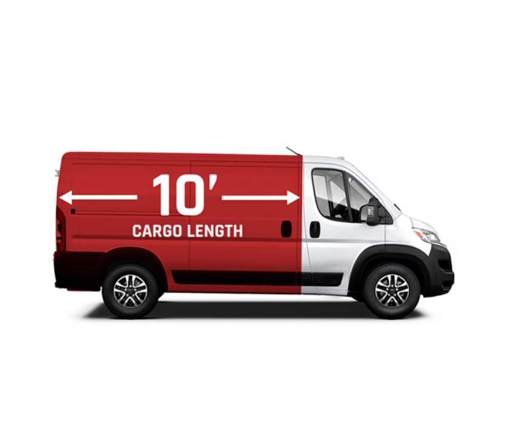 2025 Ram ProMaster® Crew & Cargo Van Cargo Area Options