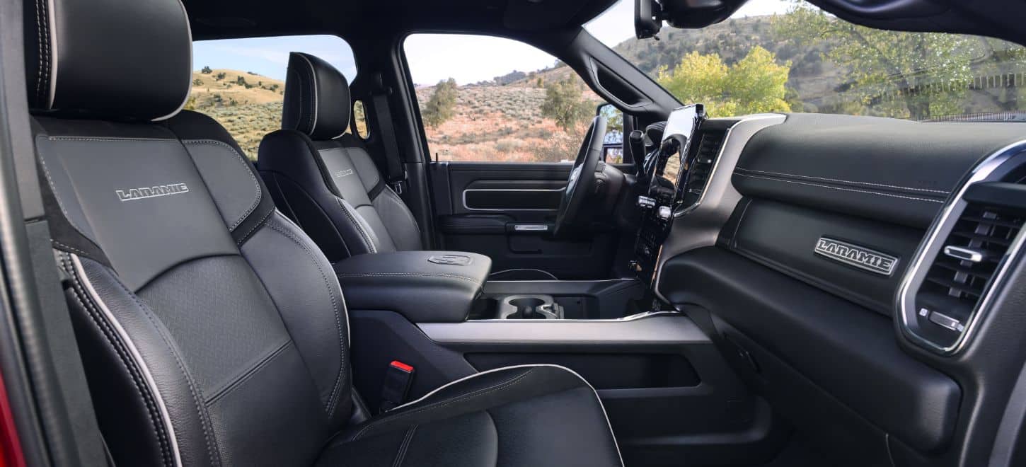 Inside the 2026 Ram 2500 Laramie 4x4 Crew Cab heavy duty pickup truck