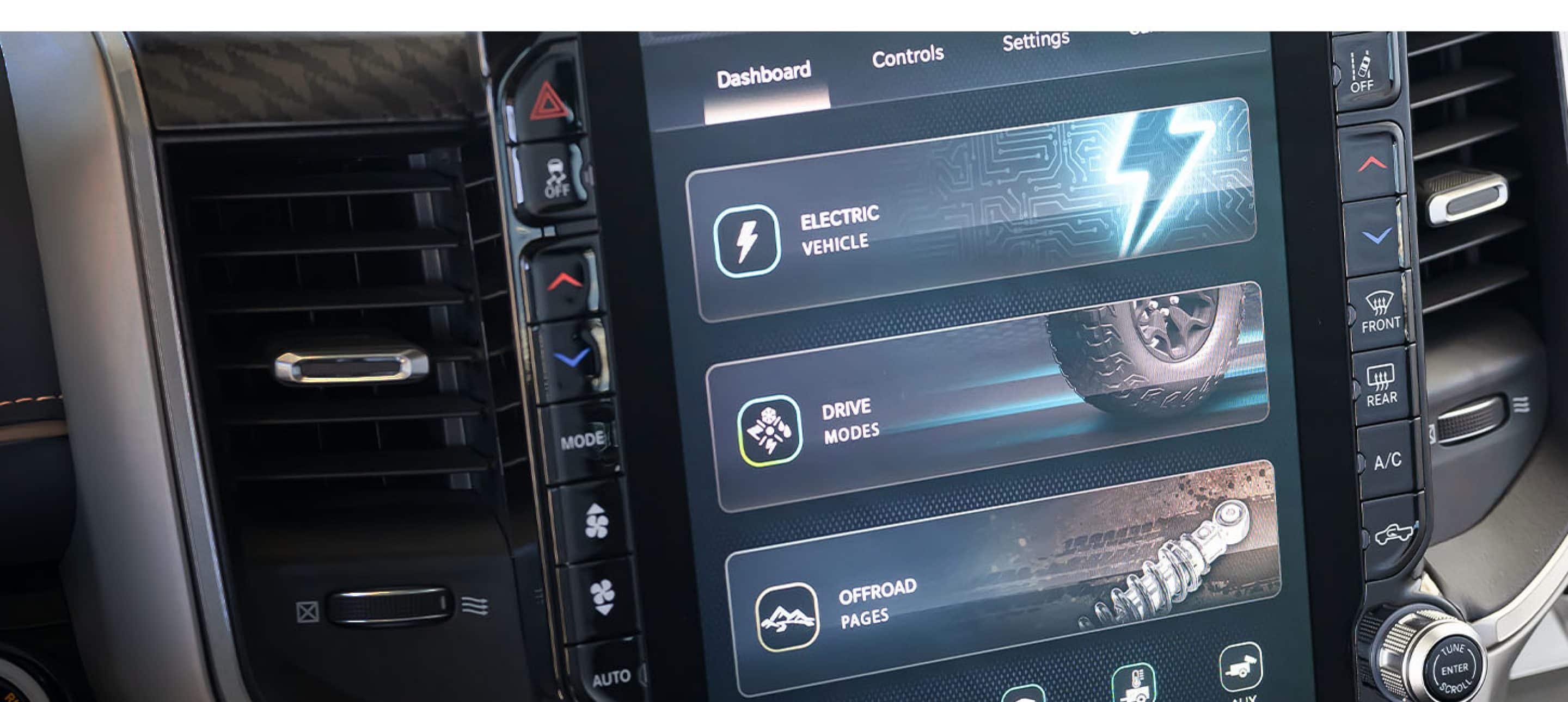 RAM 1500 REV fast charging