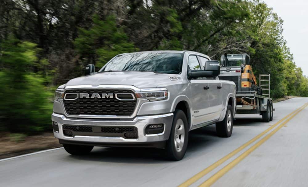 Certified pre-owned Ram truck displayed at a dealership