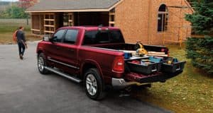 Tailgate down on Ram 1500