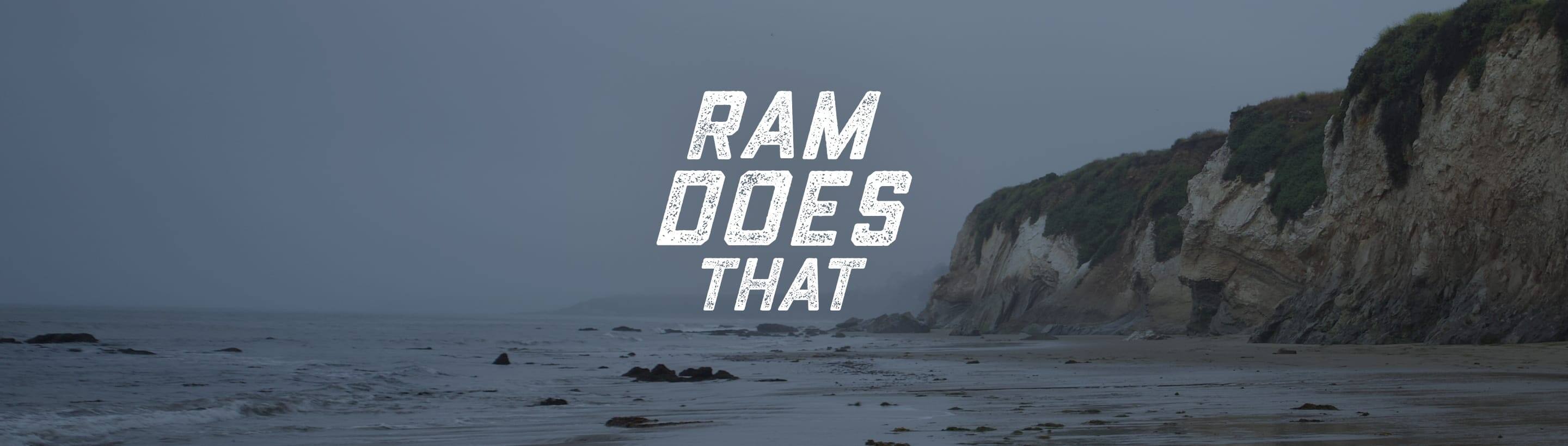 Ram Does That. The Santa Barbara shore.