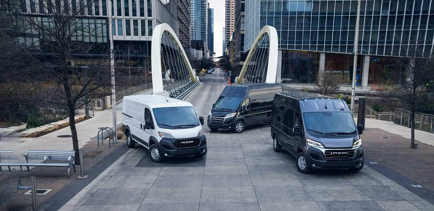 Mopar Displaying ProMaster Hospitality Van and Ram 2500